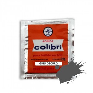 COLIBRI ANILINA GRIS OSCURO x 20gr